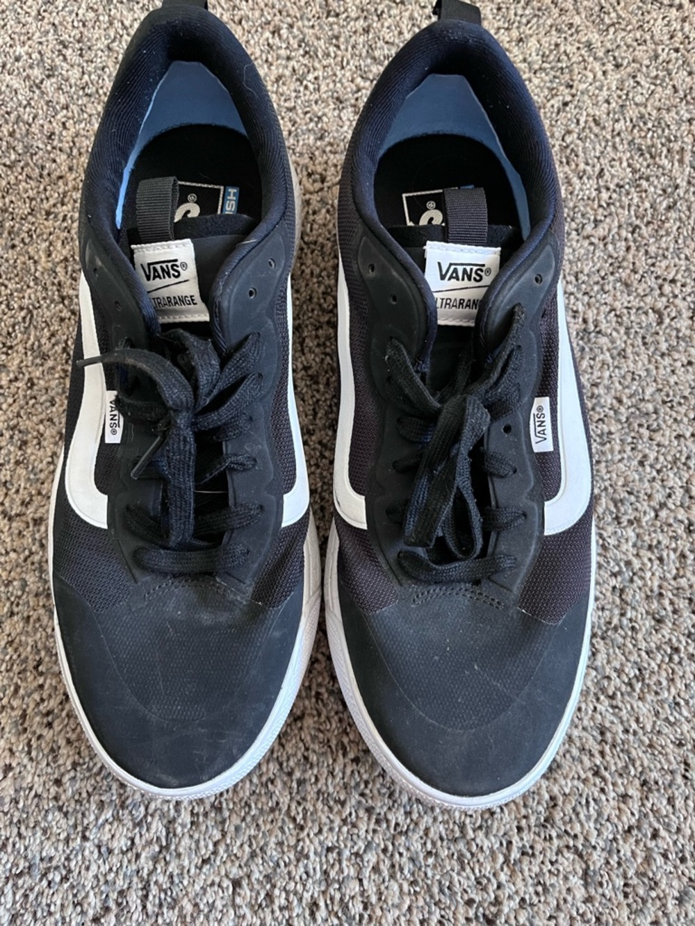 Vans Black and White Men’s Skate Sneakers